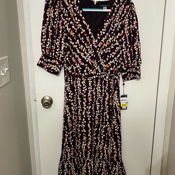 Tommy Hilfiger Multicolor Floral Long Sleeve Dress - Picture 1 of 8